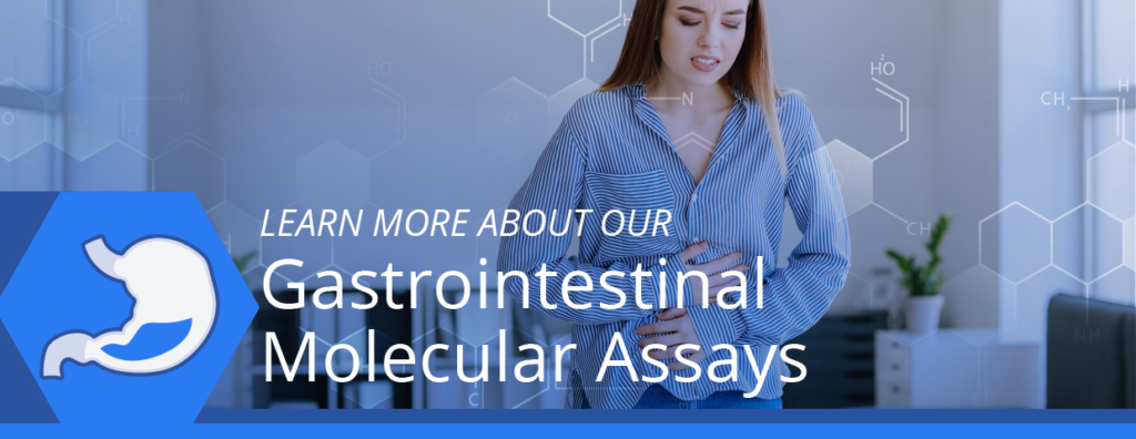 Gastrointestinal molecular assays developed by DTPM